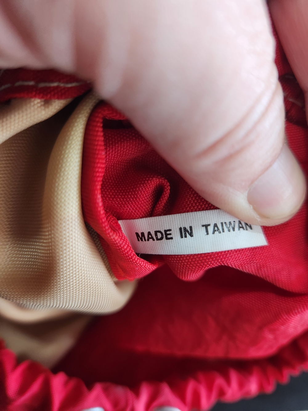 Kipling Red Drawstring Backpack - Picture 9 of 15